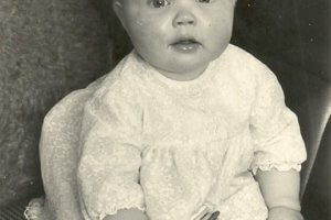 Andrea Goodridge as a baby