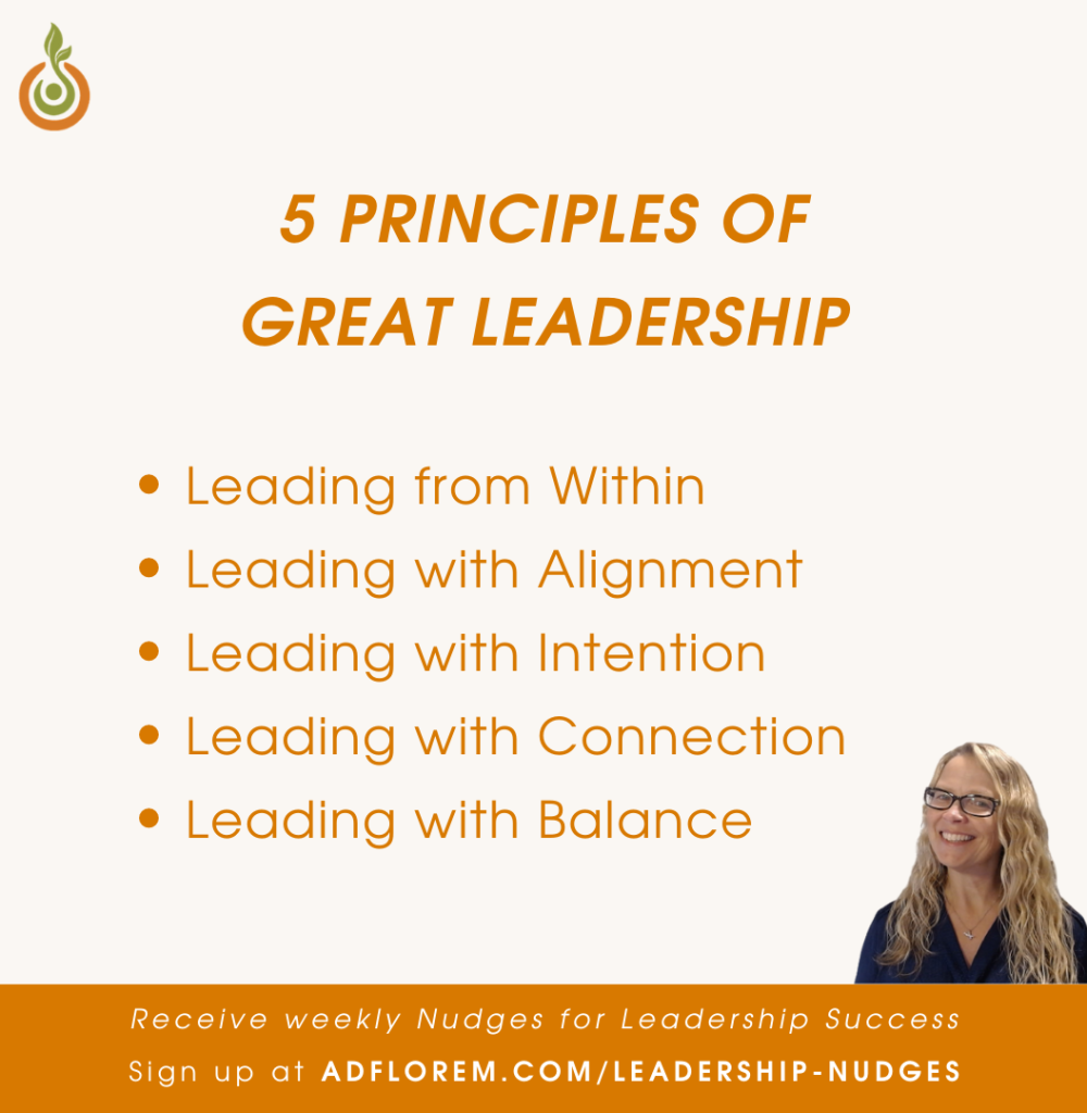 5 Principles of Great Leadership by Andrea Goodridge of Ad Florem